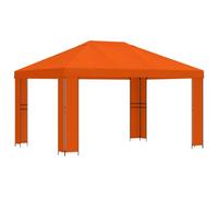Altana 4 x 3 m câble électrique Orange Polyester et Acier 190 gsm | Spacieux 400,5 x 300,5 cm, style industriel, polyester et acier, protection contre la pluie, installation facile à deux