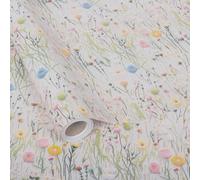 Altarho Rouleau de papier cadeau motif fleurs sauvages pour femmes et filles, papier cadeau floral vintage pour mariage, fête des mères, fête prénatale, anniversaire, fiançailles, fête prénuptiale