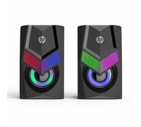 Altavoces Pc Hp Dhe-6000 2.0 2x3w Iluminacion Led Mini Jack 3,5mm Usb Noir