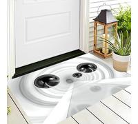 ALTCIRNMD Paillasson Sol Porte 70X100Cm,Tapis Maison Entrée Extérieur,Noir Et Blanc Tunnel De La Sphère Decoration Interieur Toutes Saisons Géométrie du Futur pour Entrée Bain Chambre Cuisine Salon