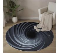 ALTCIRNMD Tapis De Décoration Antidérapant Lavable Poils Ras pour Le Bureau À Domicile, Coussinets Protecteurs Paillassons,Multi-Taille, Blocs De Couleur Mattis Géométrie Ethnique, Round Ø 180Cm