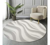 ALTCIRNMD Tapis Rond Salon,Texture De Brique Élément Rocheux Tapis De Sol Décoration Antidérapant pour Chambre Cuisine Balcon Terrasse Salon Salle À Manger Intérieur Extérieur,60Cm