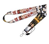 ALTcompluser Mikey Tokyo Revengers Cordon tour de cou Manjiro Sano pour porte-clés, porte-badge, téléphone portable, USB (cordon de cou argenté)