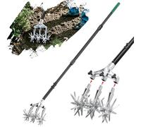 Altdorff Cultivateur rotatif de jardin, cultivateur manuel avec dents plus épaisses amovibles et poignée solide, cultivateurs pour le jardinage, motoculteur rotatif pour le mélange de terre