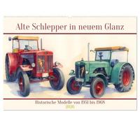 Alte Schlepper in neuem Glanz (Wandkalender 2026 DIN A2 quer), CALVENDO Monatskalender: Historische Modelle von 1951 bis 1968