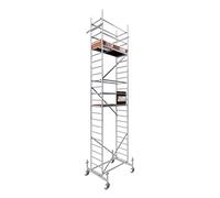 ALTEC Rollfix 1.0 700 | 7 m Ah | Roues (Ø 150 mm) | Traverse standard | Fabriqué en Allemagne | TÜV & GS | Charge maximale 200 kg/m² | Échafaudage de travail en aluminium | Échafaudage