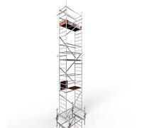 ALTEC Rollfix 1.0 800 - 8 m Ah - Roues (Ø 150 mm) - Traverse standard - Fabriqué en Allemagne - TÜV & GS - Charge maximale : 200 kg/m² - Échafaudage de travail en aluminium - Échafaudage