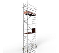ALTEC Rollfix® 2.0 600 | Hauteur de travail 6 m | Frein Roulettes pivotantes (Ø 150 mm) | Ancrage mural | Fabriqué en Allemagne | TÜV | Charge maximale 200 kg/m² | Norme DIN EN 1004-1 | Échafaudage