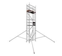 ALTEC Rollfix 2.0 700 | Hauteur de travail 7 m | Frein Roues pivotantes (Ø 125 mm) | Barre triangulaire | Fabriqué en Allemagne | TÜV | Charge maximale 200 kg/m² | Norme DIN EN 1004-1