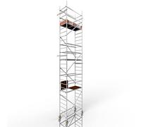 ALTEC Rollfix® 2.0 800 | Hauteur de travail 8 m | Frein Roulettes pivotantes (Ø 150 mm) | Ancrage mural | Fabriqué en Allemagne | TÜV | Charge maximale 200 kg/m² | Norme DIN EN 1004-1 | Échafaudage