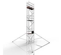 ALTEC Rollfix 2.0 900 | Hauteur de travail 9 m | Frein Roues pivotantes (Ø 125 mm) | Barre triangulaire | Fabriqué en Allemagne | TÜV | Charge maximale 200 kg/m² | Norme DIN EN 1004-1