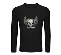 Alter Bridge Skull with Wings Men's Tee Crewneck Long Sleeve Unisex 100% Cotton T Shirt Black XL