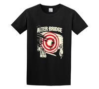 Alter Bridge The Last Hero Album Cover Rock Printed Unisex 100% Cotton Short-Sleeve T-Shirts Black S