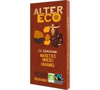 ALTER ECC. - Chocolat Noir Bio Gourmand aux Noisettes & Muesli Caramel, Texture Croquante (150g) - Lot de 3 - vendu par Lot