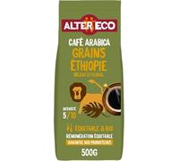 ALTER ECO - Café Grains - Café Arabica Bio d'Éthiopie - Issu du Commerce Equitable - 500 g