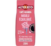 ALTER ECO - Café Moulu Arabica Équilibre - Bio & Équitable - Lot de 6x250 g