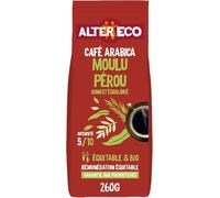ALTER ECO - Café Moulu Arabica - Origine Pérou - Bio & Équitable - 260 g