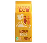 ALTER ECO - Café Moulu Doux Bio - Commerce Equitable - Intensité 2-250 g - lot de 6