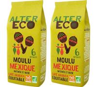 ALTER ECO - Café Moulu Mexique - Café Arabica Bio - Issu du Commerce Équitable - Intensité 6-260 g (Lot de 2)