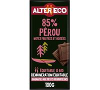 ALTER ECO - Chocolat Noir 85% - Perou - Bio & Équitable - 100 g