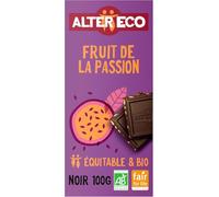 ALTER ECO - Chocolat Noir Fruit De La Passion - Bio & Équitable - 100 g
