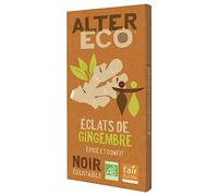 ALTER ECO - COMMERCE EQUITABLE - Alter Eco - Commerce Equitable Chocolat Noir Bio Avec Éclats De Gingembre, 100G - 100G - Lot De 3 - Vendu Par Lot