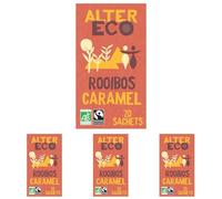 ALTER ECO - Infusion Rooibos Caramel - Infusion Bio & Equitable - Sans Théine - Boîte de 20 Sachets (Lot de 4)