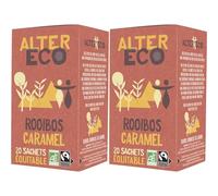 ALTER ECO - Infusion Rooibos Caramel - Infusion Bio et Equitable - Sans Théine - Boîte De 20 Sachets (Lot de 2)