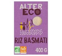 ALTER ECO - Riz Basmati - Origine Inde - Bio & Équitable - 400 g