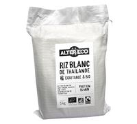 ALTER ECO - Riz Thaï Bio et Équitable 5 kg - Riz Équitable Origine Thaïlande - Prêt en 15 Minutes