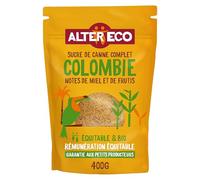 ALTER ECO - Sucre de Canne de Colombie - Sucre Complet Bio et Équitable - Origine Colombie - 400 g
