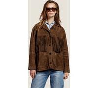 ALTER EGO Sienna Suede Jacket Dark Olive Taille: M | Vestes en cuir Outlet | Femme | Vert