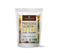 Alter Nutrition - Protéines Mix Vegan Bio Détox - Mélange De 4 Protéines Végétales En Poudre - Superaliments Bio (Gingembre, Citron) - Fabriqué En France 500g -1kg (1kg)