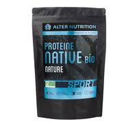 ALTER NUTRITION - Protéines Natives Bio Sans Lactose - Nature - Prise De Masse - Faible En Matières Grasses - Sans Sucres Ajoutés - Lait 100% Origine France - 80% De Protéines - Sachet De 700g