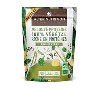 ALTER NUTRITION - Soupe Protéinée Bio - Légumes Verts - En Poudre - Riche En Protéines (30%) & En Fibres (16%) - Faible En Matières Grasses - Protéines Végétales - Made In France - Sachet De 180 g