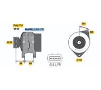 Alternateur 0 986 042 301 BOSCH