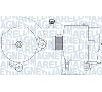 Alternateur avec poulie 063731817010 MAGNETI MARELLI pour VW SEAT AUDI SKODA