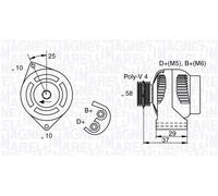 MAGNETI MARELLI Générateur 063341658010