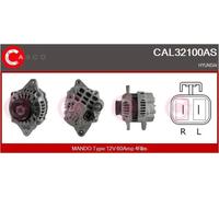 Alternateur avec poulie à gorge CAL32100AS CASCO pour HYUNDAI ATOS