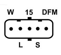 Alternateur avec poulie A0053 AS-PL pour DAF MERCEDES-BENZ VW MAZ