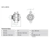 BOSCH 0 986 047 660 Alternateur