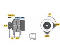 BOSCH 0 986 080 970 Alternateur