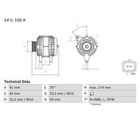 Bosch Alternateur 0 986 083 890