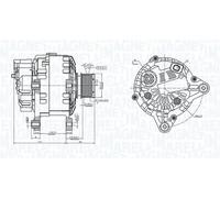 MAGNETI MARELLI 063739064010 Alternateur