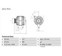 Bosch Alternateur 0 986 049 960 - poulie d'entraînement multiple - pour Citroën, Peugeot, Toyota