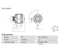 BOSCH 0 986 083 460 Alternateur