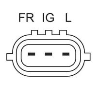 Alternateur avec poulie d'entraînement multiple 0 986 084 240 BOSCH pour MINI