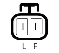 Alternateur avec poulie d'entraînement multiple LRA02876 LUCAS pour OPEL ASTRA H