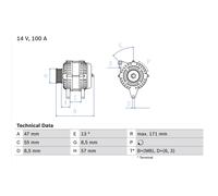 Alternateur BOSCH 0 986 040 370