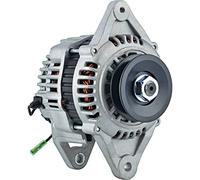 Alternateur compatible avec 2cyl Diesel YANMAR 2YM15 04-on 04-On LRA03783, 128271-77200, ventilateur interne 10 horloges 60 A Type de poulie Solide Régulateur interne Rotation CW 12 V